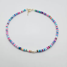 Load image into Gallery viewer, READY TO SHIP Colourful Polymer Clay Bead & Freshwater Pearl Choker Necklace - 14k Gold Fill or 925 Sterling Silver FJD$ - Adorn Pacific - Earrings