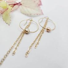 Load image into Gallery viewer, CONTACT US TO RECREATE THIS SOLD OUT STYLE Earrings with Freshwater Pearl and chain detail - 14k Gold Fill FJD$ - Adorn Pacific - Earrings