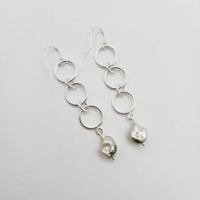 Load image into Gallery viewer, READY TO SHIP - Fiji Keshi Pearl Drop Earrings - 925 Sterling Silver FJD$ - Adorn Pacific - Earrings