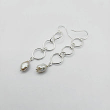 Load image into Gallery viewer, READY TO SHIP - Fiji Keshi Pearl Drop Earrings - 925 Sterling Silver FJD$ - Adorn Pacific - Earrings