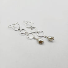 Load image into Gallery viewer, READY TO SHIP - Fiji Keshi Pearl Drop Earrings - 925 Sterling Silver FJD$ - Adorn Pacific - Earrings