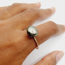 Load image into Gallery viewer, READY TO SHIP - Fiji Keshi Pearl Ring - 14k Gold Fill FJD$ - Adorn Pacific - Rings