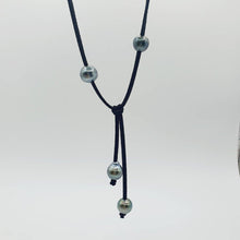 Load image into Gallery viewer, READY TO SHIP Fiji Saltwater Pearl Faux Suede Leather Necklace - FJD$ - Adorn Pacific - All Products