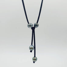 Load image into Gallery viewer, READY TO SHIP Fiji Saltwater Pearl Faux Suede Leather Necklace - FJD$ - Adorn Pacific - All Products