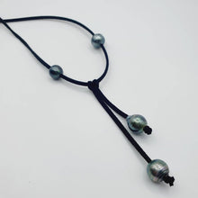 Load image into Gallery viewer, READY TO SHIP Fiji Saltwater Pearl Faux Suede Leather Necklace - FJD$ - Adorn Pacific - All Products