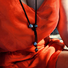 Load image into Gallery viewer, READY TO SHIP Fiji Saltwater Pearl Faux Suede Leather Necklace - FJD$ - Adorn Pacific - All Products