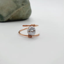 Load image into Gallery viewer, READY TO SHIP - Fiji Saltwater Pearl Ring - 14k Rose Gold Fill FJD$ - Adorn Pacific - Rings