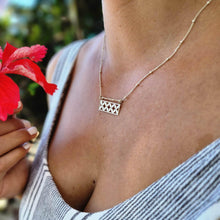 Load image into Gallery viewer, CONTACT US TO RECREATE THIS SOLD OUT STYLE Frangipani Bua Bar Necklace - 925 Sterling Silver FJD$ - Adorn Pacific - Necklaces