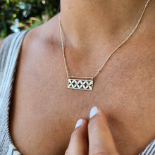 Load image into Gallery viewer, CONTACT US TO RECREATE THIS SOLD OUT STYLE Frangipani Bua Bar Necklace - 925 Sterling Silver FJD$ - Adorn Pacific - Necklaces