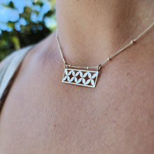 Load image into Gallery viewer, CONTACT US TO RECREATE THIS SOLD OUT STYLE Frangipani Bua Bar Necklace - 925 Sterling Silver FJD$ - Adorn Pacific - Necklaces