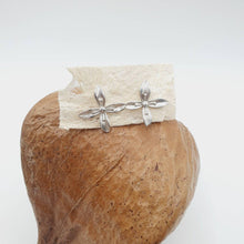 Load image into Gallery viewer, CONTACT US TO RECREATE THIS SOLD OUT STYLE Frangipani Bua Stud Earrings - 925 Sterling Silver FJD$ - Adorn Pacific - All Products