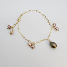 Load image into Gallery viewer, READY TO SHIP Freshwater & Saltwater Pearl Bracelet in 14k Gold Fill - FJD$ - Adorn Pacific - All Products