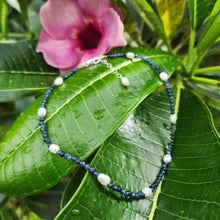 Load image into Gallery viewer, READY TO SHIP Freshwater Pearl & Faceted Glass Bead Choker Necklace - 925 Sterling Silver FJD$ - Adorn Pacific - Necklaces