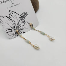 Load image into Gallery viewer, READY TO SHIP Freshwater Pearl & Faceted Glass Beads Stud Earrings in 14k Gold Fill - FJD$ - Adorn Pacific - All Products