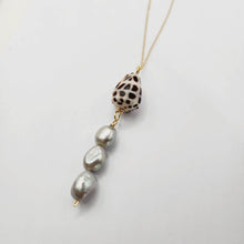 Load image into Gallery viewer, READY TO SHIP Freshwater Pearl & Shell Necklace in 14k Gold Fill - FJD$ - Adorn Pacific - All Products