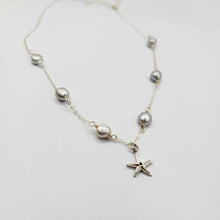 Load image into Gallery viewer, READY TO SHIP Freshwater Pearl & Starfish Charm Necklace - FJD$ - Adorn Pacific - All Products