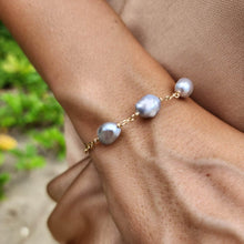 Load image into Gallery viewer, READY TO SHIP Freshwater Pearl Bracelet - 14k Gold Fill FJD$ - Adorn Pacific - All Products