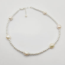 Load image into Gallery viewer, READY TO SHIP Freshwater Pearl Choker Necklace - 925 Sterling Silver FJD$ - Adorn Pacific - Necklaces