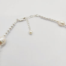 Load image into Gallery viewer, READY TO SHIP Freshwater Pearl Choker Necklace - 925 Sterling Silver FJD$ - Adorn Pacific - Necklaces