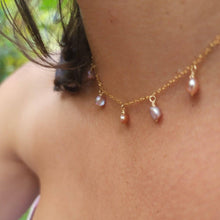 Load image into Gallery viewer, READY TO SHIP Freshwater Pearl Necklace in 14k Gold Fill - FJD$ - Adorn Pacific - All Products