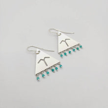 Load image into Gallery viewer, READY TO SHIP Frigate Bird Earrings with Glass Bead Detail - 925 Sterling Silver FJD$ - Adorn Pacific - Earrings