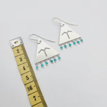 Load image into Gallery viewer, READY TO SHIP Frigate Bird Earrings with Glass Bead Detail - 925 Sterling Silver FJD$ - Adorn Pacific - Earrings