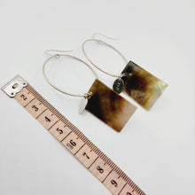 Load image into Gallery viewer, READY TO SHIP Geometric Carved Mother of Pearl Shell Earrings - 925 Sterling Silver FJD$ - Adorn Pacific - All Products