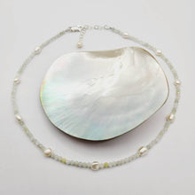 Load image into Gallery viewer, READY TO SHIP Glass Bead & Freshwater Pearl Choker Necklace - 925 Sterling Silver FJD$ - Adorn Pacific - Necklaces