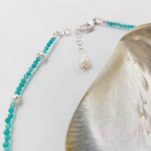 Load image into Gallery viewer, READY TO SHIP Glass Bead & Freshwater Pearl Choker Necklace - 925 Sterling Silver FJD$ - Adorn Pacific - Earrings