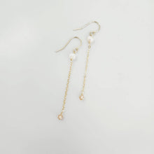 Load image into Gallery viewer, READY TO SHIP - Glass Bead & Pearl Drop Earrings - 14k Gold Fill FJD$ - Adorn Pacific - Earrings