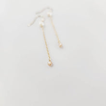 Load image into Gallery viewer, READY TO SHIP - Glass Bead & Pearl Drop Earrings - 14k Gold Fill FJD$ - Adorn Pacific - Earrings