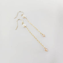 Load image into Gallery viewer, READY TO SHIP - Glass Bead & Pearl Drop Earrings - 14k Gold Fill FJD$ - Adorn Pacific - Earrings