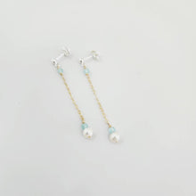 Load image into Gallery viewer, READY TO SHIP - Glass Bead & Pearl Stud Earrings - 14k Gold Fill & 925 Sterling Silver FJD$ - Adorn Pacific - Earrings
