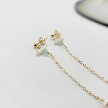 Load image into Gallery viewer, READY TO SHIP - Glass Bead, Coral & Pearl Stud Earrings - 14k Gold Fill FJD$ - Adorn Pacific - Earrings