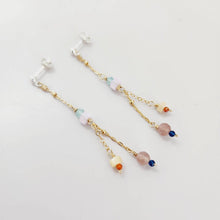 Load image into Gallery viewer, READY TO SHIP - Glass Bead Drop Stud Earrings - 925 Sterling Silver & 14k Gold Fill FJD$ - Adorn Pacific - Earrings