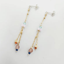 Load image into Gallery viewer, READY TO SHIP - Glass Bead Drop Stud Earrings - 925 Sterling Silver & 14k Gold Fill FJD$ - Adorn Pacific - Earrings