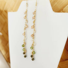 Load image into Gallery viewer, READY TO SHIP - Glass Bead Waterfall Drop Earrings - 14k Gold Fill FJD$ - Adorn Pacific - Earrings