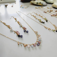 Load image into Gallery viewer, READY TO SHIP - Glass Bead Waterfall Drop Earrings - 14k Gold Fill FJD$ - Adorn Pacific - Earrings