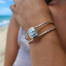 Load image into Gallery viewer, READY TO SHIP Hand-Cast Sea Urchin Bangle - 925 Sterling Silver FJD$ - Adorn Pacific - All Products