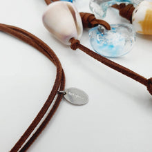 Load image into Gallery viewer, CONTACT US TO RECREATE THIS SOLD OUT STYLE Hot Glass and Shell Faux Suede Leather Necklace - FJD$ - Adorn Pacific - All Products