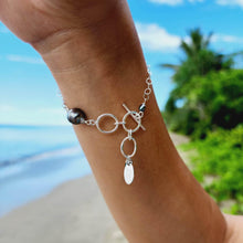 Load image into Gallery viewer, READY TO SHIP Keshi & Fiji Saltwater Pearl Bracelet - 925 Sterling Silver FJD$ - Adorn Pacific - All Products