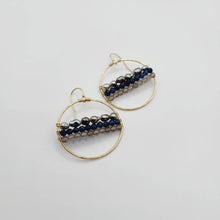 Load image into Gallery viewer, READY TO SHIP - Keshi Pearl & Glass Beads Hoop Earrings - 14k Gold Fill FJD$ - Adorn Pacific - Earrings