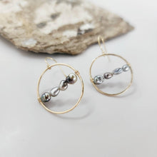 Load image into Gallery viewer, READY TO SHIP - Keshi Pearl Hoop Earrings - 14k Gold Fill FJD$ - Adorn Pacific - Earrings