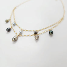 Load image into Gallery viewer, READY TO SHIP Keshi Pearl Layered Necklace in 14k Gold Fill - FJD$ - Adorn Pacific - All Products