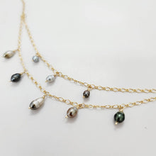 Load image into Gallery viewer, READY TO SHIP Keshi Pearl Layered Necklace in 14k Gold Fill - FJD$ - Adorn Pacific - All Products