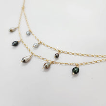 Load image into Gallery viewer, READY TO SHIP Keshi Pearl Layered Necklace in 14k Gold Fill - FJD$ - Adorn Pacific - All Products