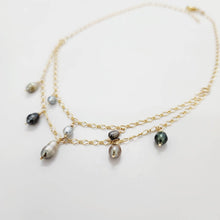 Load image into Gallery viewer, READY TO SHIP Keshi Pearl Layered Necklace in 14k Gold Fill - FJD$ - Adorn Pacific - All Products