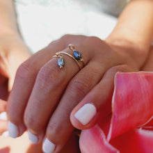 Load image into Gallery viewer, READY TO SHIP - Keshi Pearl Twist Layer Ring - 14k Gold Fill FJD$ - Adorn Pacific - Rings