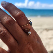 Load image into Gallery viewer, READY TO SHIP - Keshi Pearl Twist Layer Ring - 14k Gold Fill FJD$ - Adorn Pacific - Rings