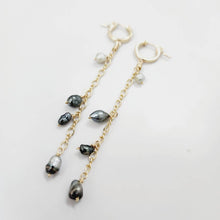Load image into Gallery viewer, READY TO SHIP - Keshi Pearl Waterfall Drop Earrings - 14k Gold Fill FJD$ - Adorn Pacific - Earrings